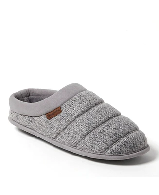 Dearfoams Men's Asher Marled Knit Clog House Slipper