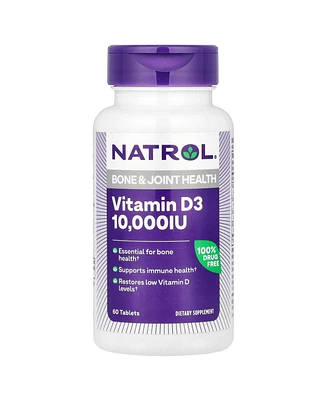 Natrol Vitamin D3 Bone & Joint Health 10 000 Iu