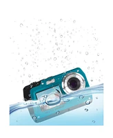 Minolta MN40WP 48MP Qhd Dual Lcd Screen Waterproof Camera, Blue