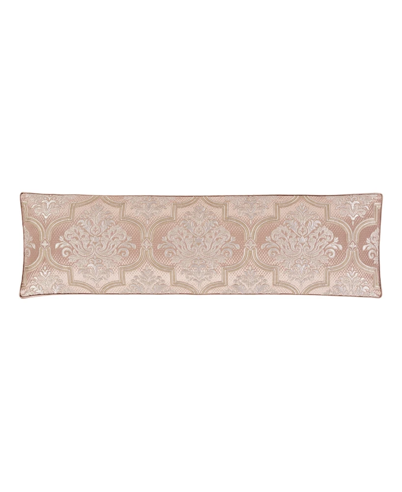 J Queen New York Rosewater Bolster Decorative Pillow, 15" x 52"