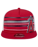 New Era Men's Red Los Angeles Angels 9FIFTY A-Frame Trucker Snapback Hat