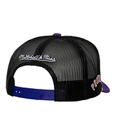 Mitchell & Ness Men's White Phoenix Suns Hardwood Classics Blocker Foam Front Trucker Snapback Hat