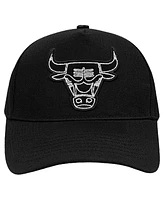 Pro Standard Men's Black Chicago Bulls Paint the City Pinch Front Snapback Hat