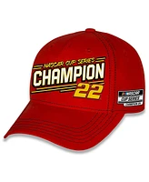 Team Penske Men's Red Joey Logano 2024 Nascar Cup Series Champion Big Number Adjustable Hat