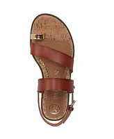 Sam and Libby Women's Perris Toe Loop Strappy Flat Sandals