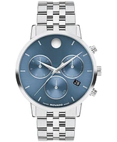 Movado Men's Museum Classic Swiss Quartz Chronograph Stainless-Steel Watch, 42mm