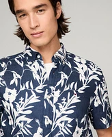 Tommy Hilfiger Men's Regular-Fit Tropical Print Linen Shirt