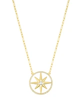 Adornia Gold Adjustable Crystal Pave Starburst Necklace