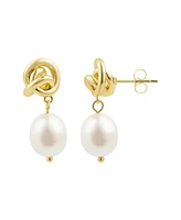 Adornia Freshwater Cultivated Pearl Knot Earrings