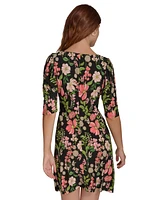 Tommy Hilfiger Petite Floral-Print Shift Dress