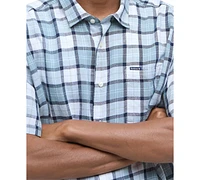 Barbour Men's Midfield Relaxed Fit Short Sleeve Tartan Button-Front Shirt