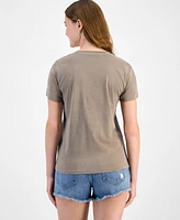 Lucky Brand Women's Embroidered Floral Classic Crewneck T-Shirt