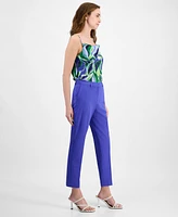 Tahari Asl Women's Mid-Rise Ankle Pants, Petite & Regular Sizes