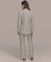 Donna Karan New York Womens Linen Blend Blazer Straight Leg Pants