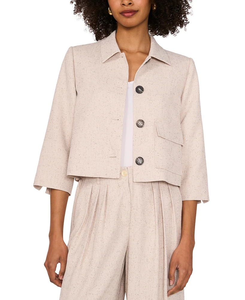 Vince Camuto Women's Button-Front 3/4-Sleeve Jacket