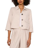 Vince Camuto Women's Button-Front 3/4-Sleeve Jacket
