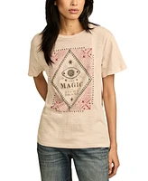 Lucky Brand Women's Magic Eye Boyfriend Tee