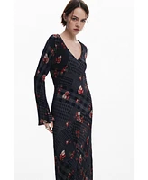Desigual Women's Midi dress with checks