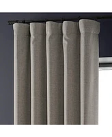 Half Price Drapes Destination Slate Faux Linen Hotel Blackout Curtain