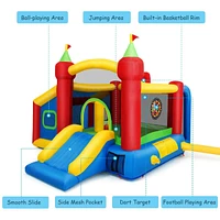 7-in-1 Kids Inflatable Bounce House with Ocean Balls Ultimate Outdoor Playset for Fun