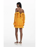 Desigual Women's Ruffled mini dress