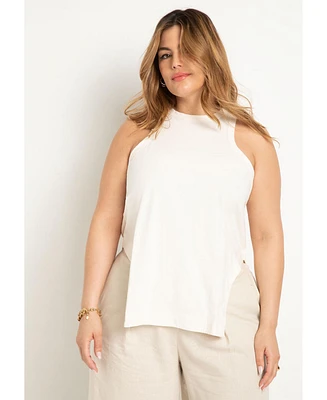 Eloquii Plus Scooped Hem Tank Top