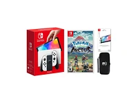 Nintendo Oled Bundle With Accessories & Pokemon Legends Arceus Game