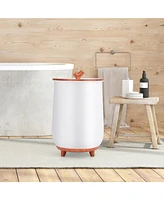 23L Large Luxury Bucket-Style Towel Warmer with Fragrant Disc Holder