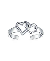 Bling Jewelry Romantic Midi Finger Infinity Love Knot Toe Ring in Polished Sterling Silver