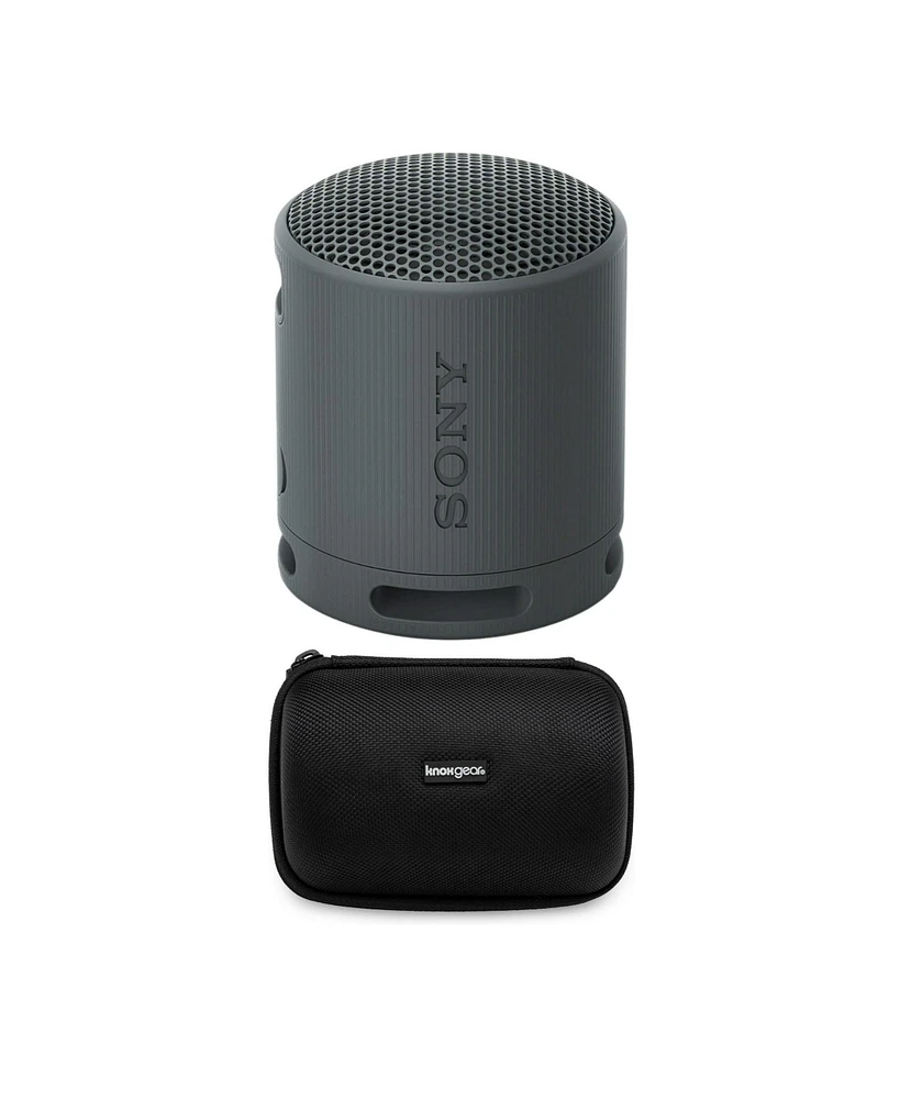 Sony Srs-XB100 Wireless Bluetooth Portable Speaker (Black) with Case Bundle