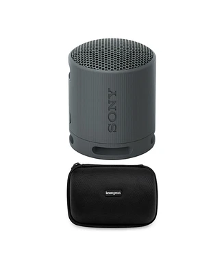 Sony Srs-XB100 Wireless Bluetooth Portable Speaker (Black) with Case Bundle