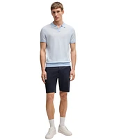 Boss by Hugo Men's Stretch-Cotton Twill Slim-Fit Shorts