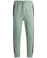 Boss by Hugo Men's Jacquard-Woven Relaxed-Fit Tracksuit Bottoms