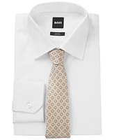 Boss by Hugo Boss Men's Patterned Jacquard Silk Tie