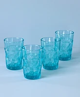 Lenox Butterfly Meadow Blue Tall Glasses, Set of 4