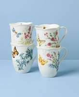 Lenox Butterfly Meadow Herbs Mugs, Set of 4