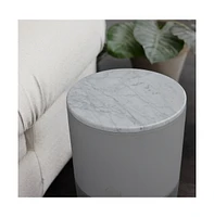 Bloom Air Purifier, Smart Hepa-13 Medical-Grade Filtration, Large Rooms (1,517 Sq. Ft.) Grey Special Edition with Marble Accent Table