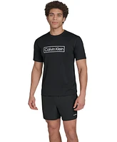 Calvin Klein Men's Logo Short-Sleeve Swim Rash Guard