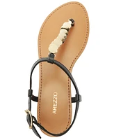 Arezzo Women's Bristol Round Toe Flat Sandals