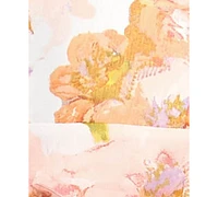 Seni & Cade Juniors' Floral Asymmetric Ruffle Dress