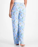Love Tribe Juniors' Peanuts Floral-Print Lounge Pants