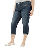 Silver Jeans Co. Plus Suki Mid-Rise Curvy Fit Capri