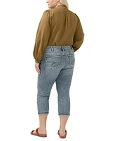 Silver Jeans Co. Plus Suki Mid-Rise Curvy Fit Capri