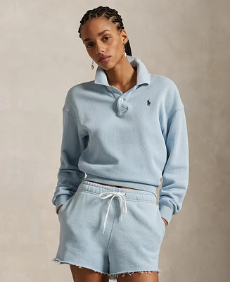 Polo Ralph Lauren Women's Lightweight Fleece Long-Sleeve Sweatshirt
