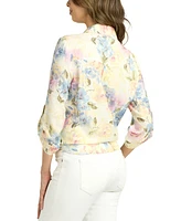 Bcx Juniors' Printed Button-Front Shirt