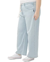 Silver Jeans Co. Plus Be Easy Straight-Leg Drawstring
