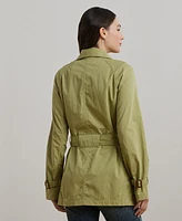 Lauren Ralph Women's Belted Cotton-Blend Twill Field Jacket