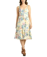 Bcx Juniors' Sleeveless Floral Sweetheart Dress