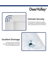 DeerValley Liberty 16'' x 12'' Rectangular Vitreous China Vessel Bathroom Sink