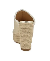 Nine West Women's Baja Slip-On Espadrille Wedge Sandals